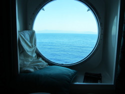 misswylie:  My reading spot when at sea.