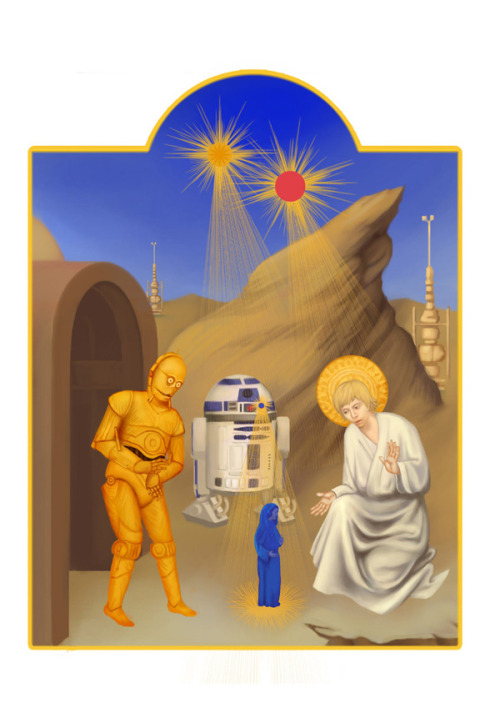 just-art:  Star Wars in Medieval Manuscript by Chawakarn KongprasertArtist: Tumblr / Behance  