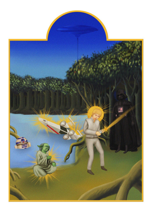 just-art:  Star Wars in Medieval Manuscript by Chawakarn KongprasertArtist: Tumblr / Behance  