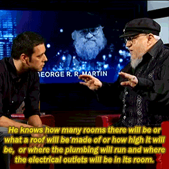 anipendragon:jpbrammer:George R. R. Martin everyone.My favourite thing about this gifset is that Geo