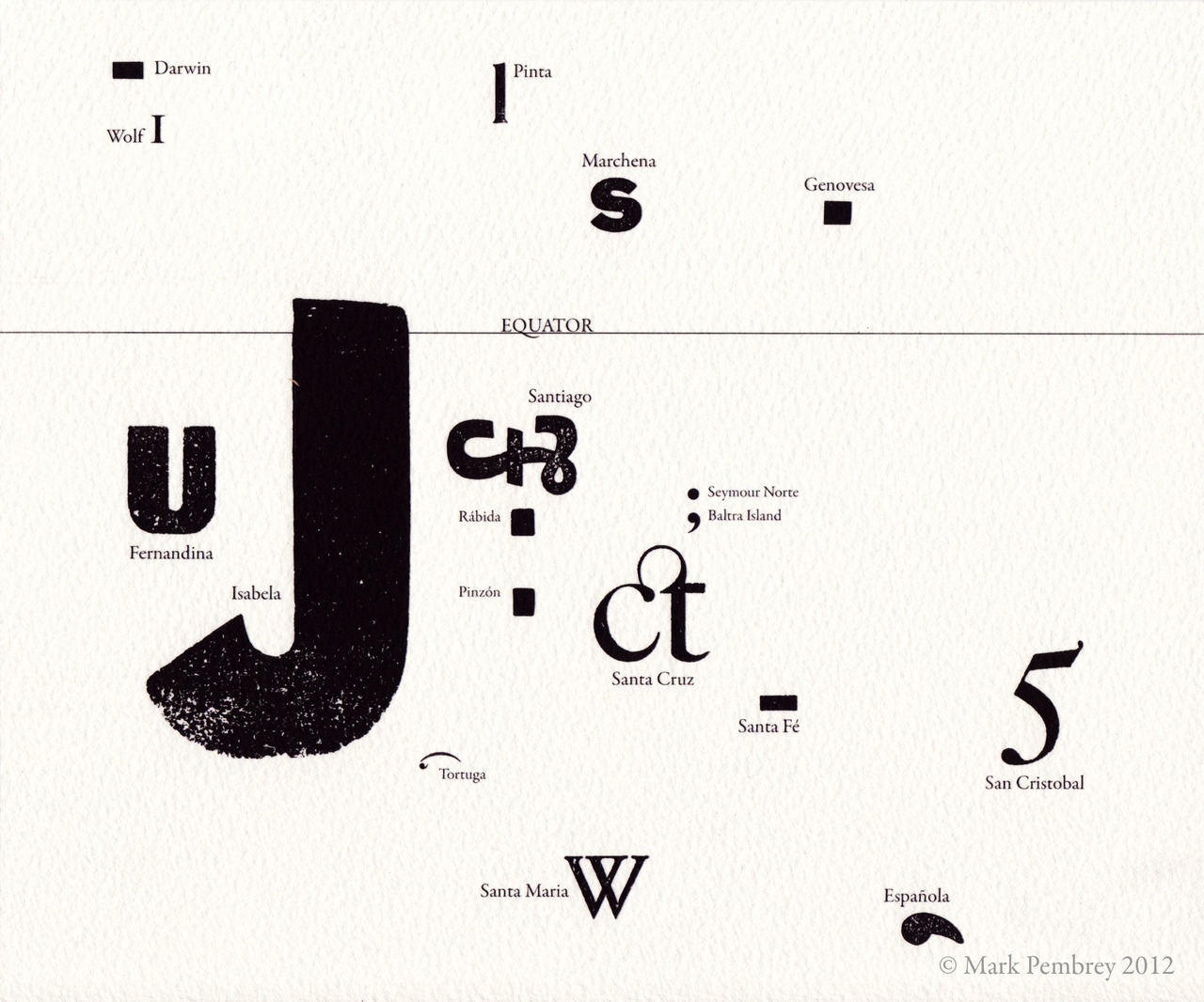 visual-poetry:  “moon map &amp; galapagos” by mark pembrey (via markpembrey)