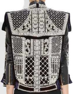 monsieur-j:  Balmain Fall 2012 Embellished Velvet Vest