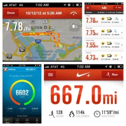 #picstitch#running #nike #nikefuel #nikeplus #whilemostofyouwheresleeping #10k  (Taken with Instagram)