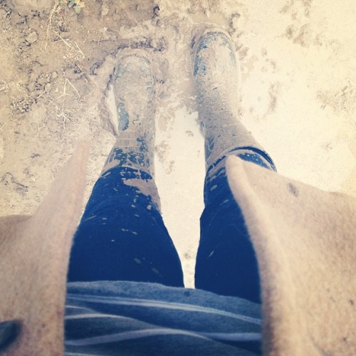 Honorary Mudder. #thanksjared #not #MUD #wellies #toughmudder #gomark (Taken with Instagram at Mille