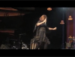 rollinginadele:  Adeles fight with the wind machine :)