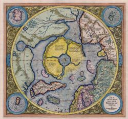 grumble-grumble:  Hyperborea. The Arctic continent on the Gerardus Mercator map of 1595. 