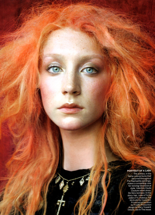 bohemea:  Saoirse Ronan: The Cult of Beauty - Vogue by Steven Meisel, December 2011 