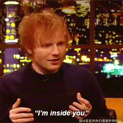 sheeransspark:  Ed talking about the clump of hair in his cake 