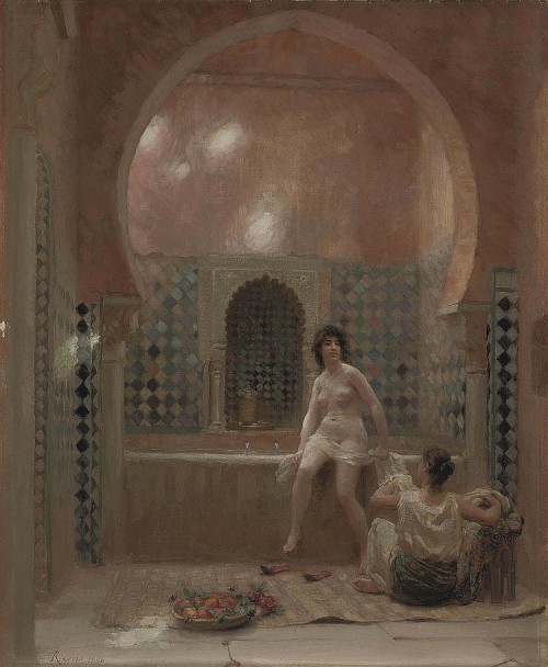 Jean-André Rixens: A Bather in the Harem, 1886.