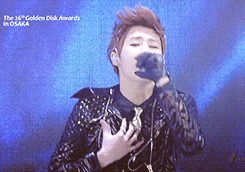 gyutastic:  golden disk award @ osaka - sunggyu (paradise ♥) 