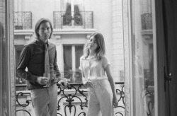  Wes Anderson and Sofia Coppola photographed