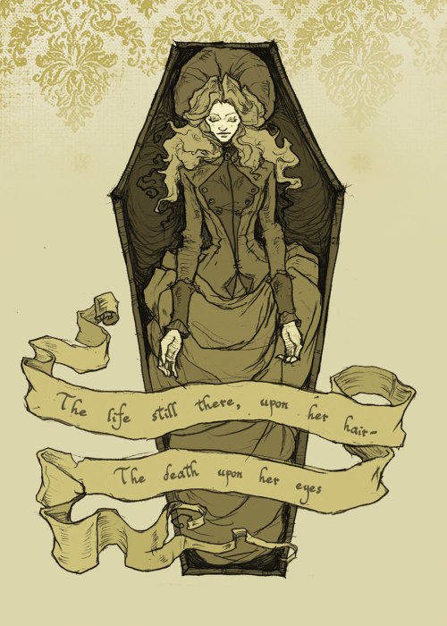 morbidfashion: superawesomeshop: Edgar Allan Poe by Abigail Larson, on Tumblr Abigail Larson has rec