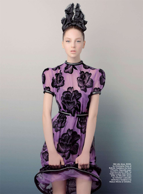 zibfashion:  Aussie beauty Jemma Baines looks delicious is candy colours for Marie Claire Australian November 2012 issue.