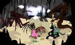 thehorrorshowoverthrow:  Slumber Party by MadHotaru You wouldn’t want us to end up like Kerrigan’s old friends on Tarsonis, would you?