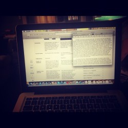 Working on my paper. 😔 (Taken with Instagram)