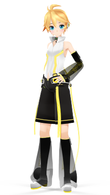 greatmmdmodels:  Len Kagamine Append edit by JurunOriginal Model by Muubu 