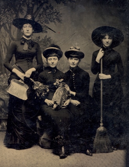 rrosehobart:tintype witches, 1875: vintageeveryday.wordpress.comour witchy transfeminist great aunts