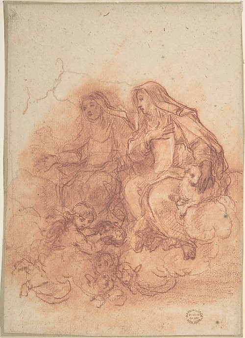 Saint Agnes and a Female Saint - Ercole or Giulio Cesare Procaccini 