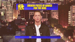  Eminem pieces of advices for the kids  