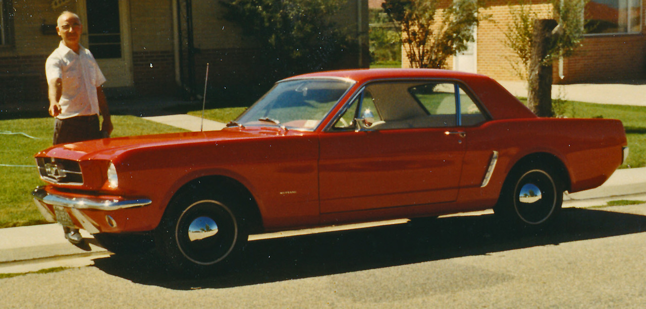 outthefrontwindow:  My first one, ‘65 6 banger 3 speed, dig the moons…lol from