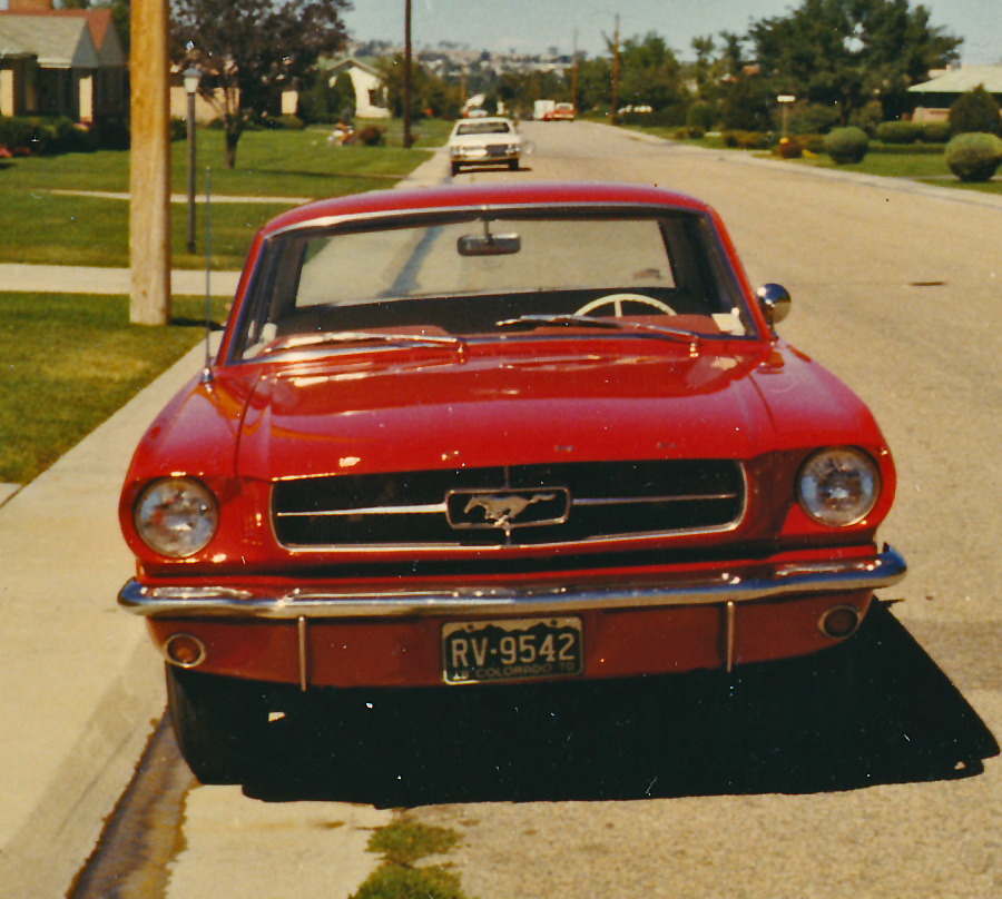 outthefrontwindow:  My first one, ‘65 6 banger 3 speed, dig the moons…lol from