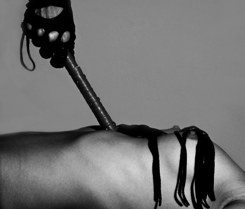 Soon little one, you will feel the pain turn to pleasure …..as you feel the tendrils of My flogger flowing across your soft flesh for the first time….. My flesh ….. for you are Mine slut!