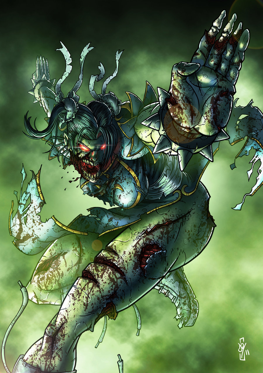 theredherb:  Zombie Cammy and Zombie Chun Li by Darren “Daz” Tibbles 