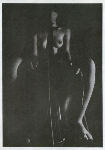 de-salva:Female Nude With Cello by Žika Đorđević-Savkin (1929-1981), Serbian photographer