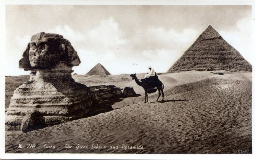 vintagemarlene:vintage postcards of egypt, circa 1920 (www.junksnapshots.blogspot.com)