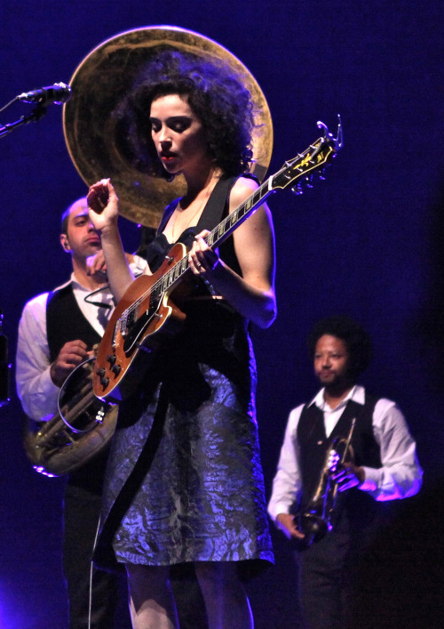 grace &amp; guitar work. Annie Clark/St. Vincentphoto by Megan Barron