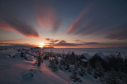 astratos:  Winter Sunset  |  Brin  And that’s about the biggest forest you’ll see in iceland      