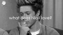  I: What do you love the most?                                              N: Music &amp; food. I play on my guitar all the time, I love music! 