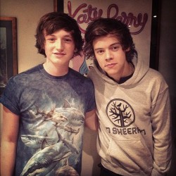 direct-news:  Harry with a fan at a Ed Sheeran concert. 