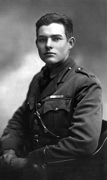 Ernest Hemingway, 1918, WWI.