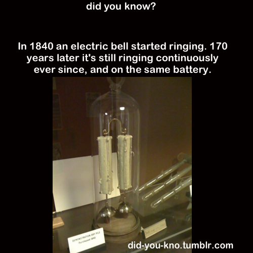 did-you-kno:  It’s called the Oxford electric bell. Source