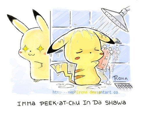 glass-chime:  Babe went to shower…. so…. &gt;:3