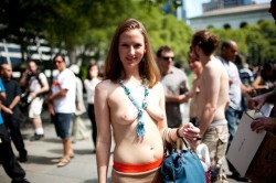 awesomenudist:  I support topless freedom.