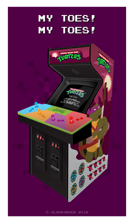 it8bit:  Ninja Turtles Arcade Created by Ian Glaubinger For Gallery1988’s upcoming Old
