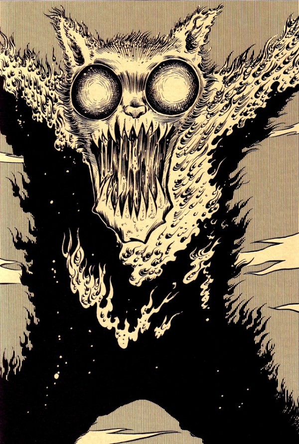 fer1972:  Monsters and Beasts from famous books by Tatsuya Morino 1. The Hound