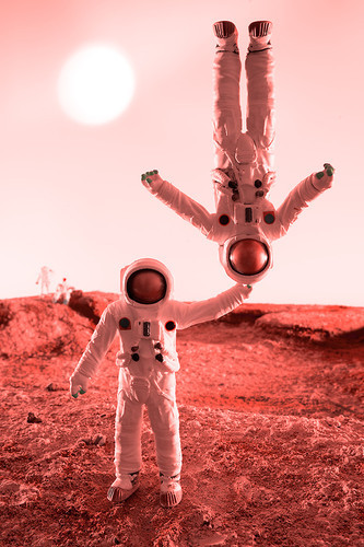 Out of this world! Bill Finger’s Ground Control, a series of photos of mini dioramas, explores the astronaut archetype.