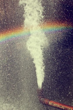 arpeggia:  AMJAD aggag - Human Made Rainbow “That’s what happens when you break a water pipe you get a small rainbow.”