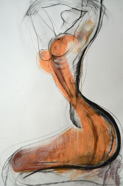 carmeljenkin-art:Drawing by Carmel JenkinSpiritdance, charcoal and acrylic on paper, 81cm x 57cmSuch a wonderful feeling when the spirit is free and released from burden. To check out more of my work please visit my Facebook Page This piece will be availa