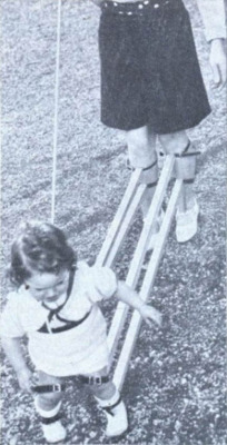 Dispositif pour apprendre à marcher à un enfant (Suisse, 1939)