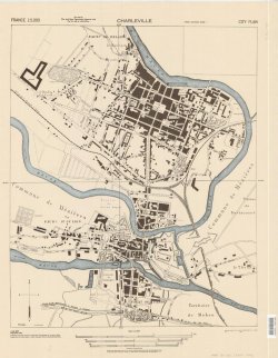 landofmaps:  Charleville, France (1943) [1644 × 2113] 