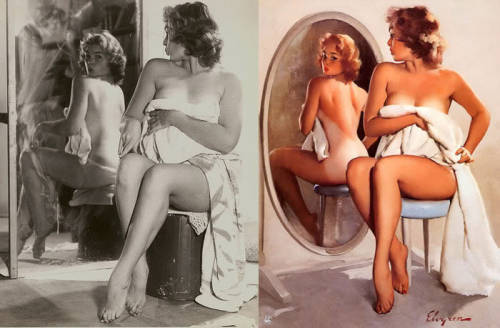 henryconradtaylor: Pin-ups and Their Reference Photos Every artist has to start somewhere. It’