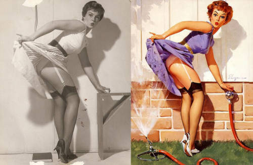 henryconradtaylor: Pin-ups and Their Reference Photos Every artist has to start somewhere. It’