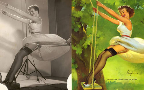 henryconradtaylor: Pin-ups and Their Reference Photos Every artist has to start somewhere. It’