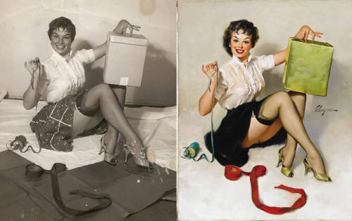 henryconradtaylor: Pin-ups and Their Reference Photos Every artist has to start somewhere. It’