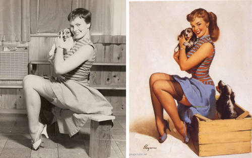 henryconradtaylor: Pin-ups and Their Reference Photos Every artist has to start somewhere. It’