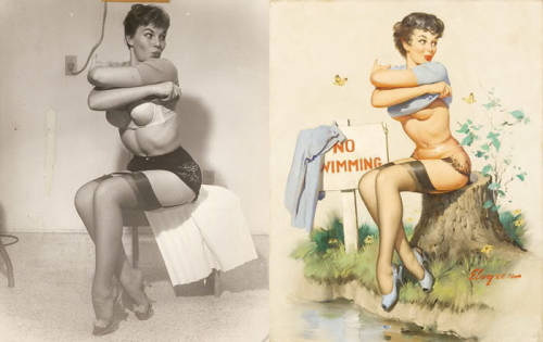 henryconradtaylor: Pin-ups and Their Reference Photos Every artist has to start somewhere. It’